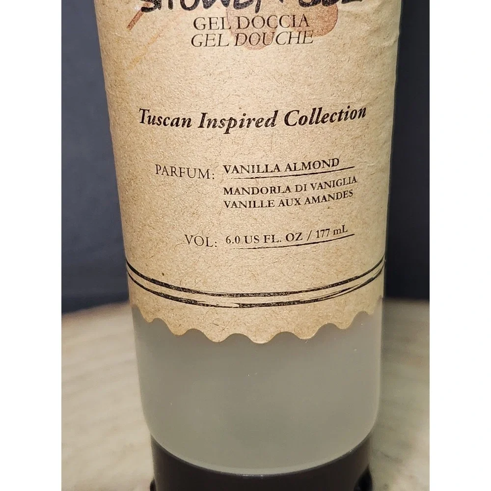 NEW~Tuscan Hills Vanilla‎ Almond Shower Gel 6 Fl oz Bottle~FREE SHIPPING!!